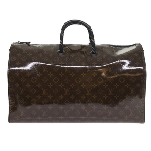LOUIS VUITTON Monogram Glaze Keepall Bandouliere 50 Bag M43899 LV Auth 55861S - Picture 1 of 15